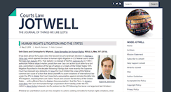 Desktop Screenshot of courtslaw.jotwell.com